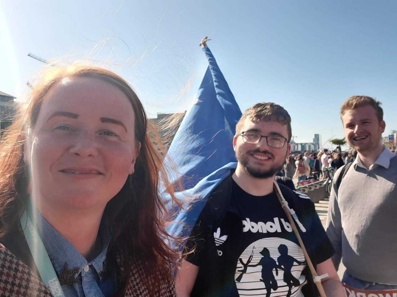 Eoghan Gardiner at the Climate Strike