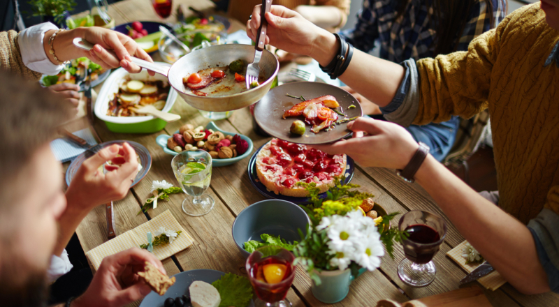 Image result for refugees sharing a meal