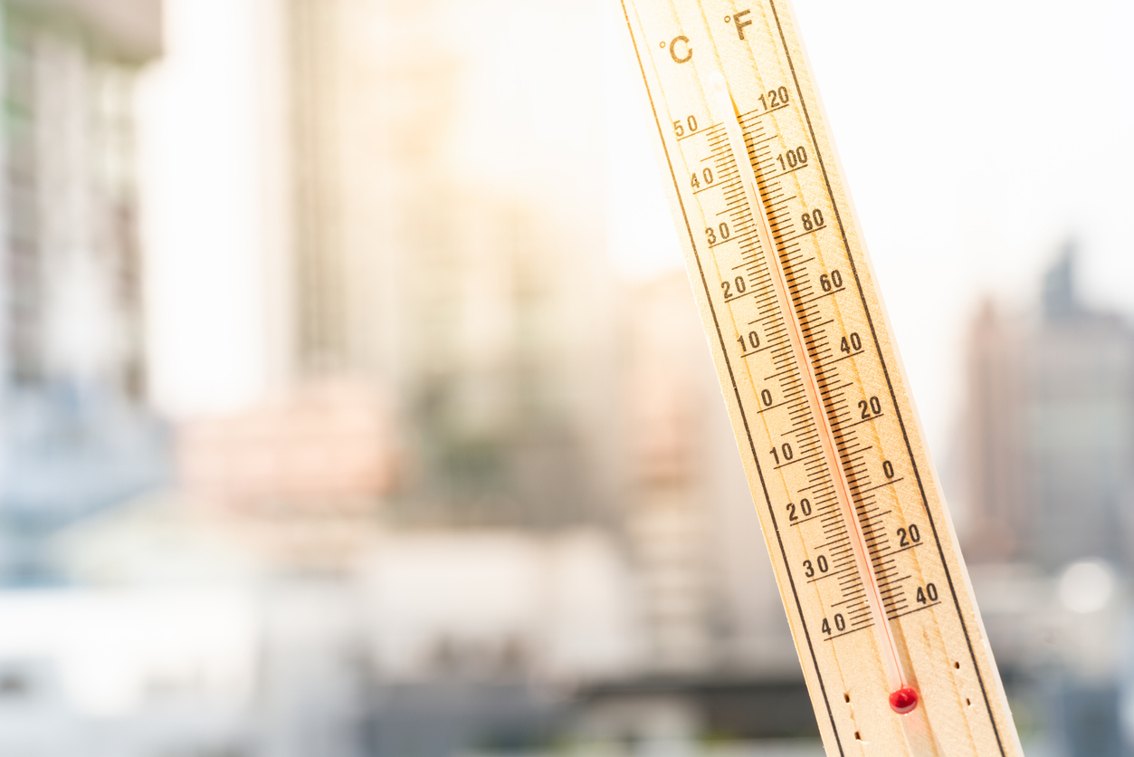 Global-warming-thermometer