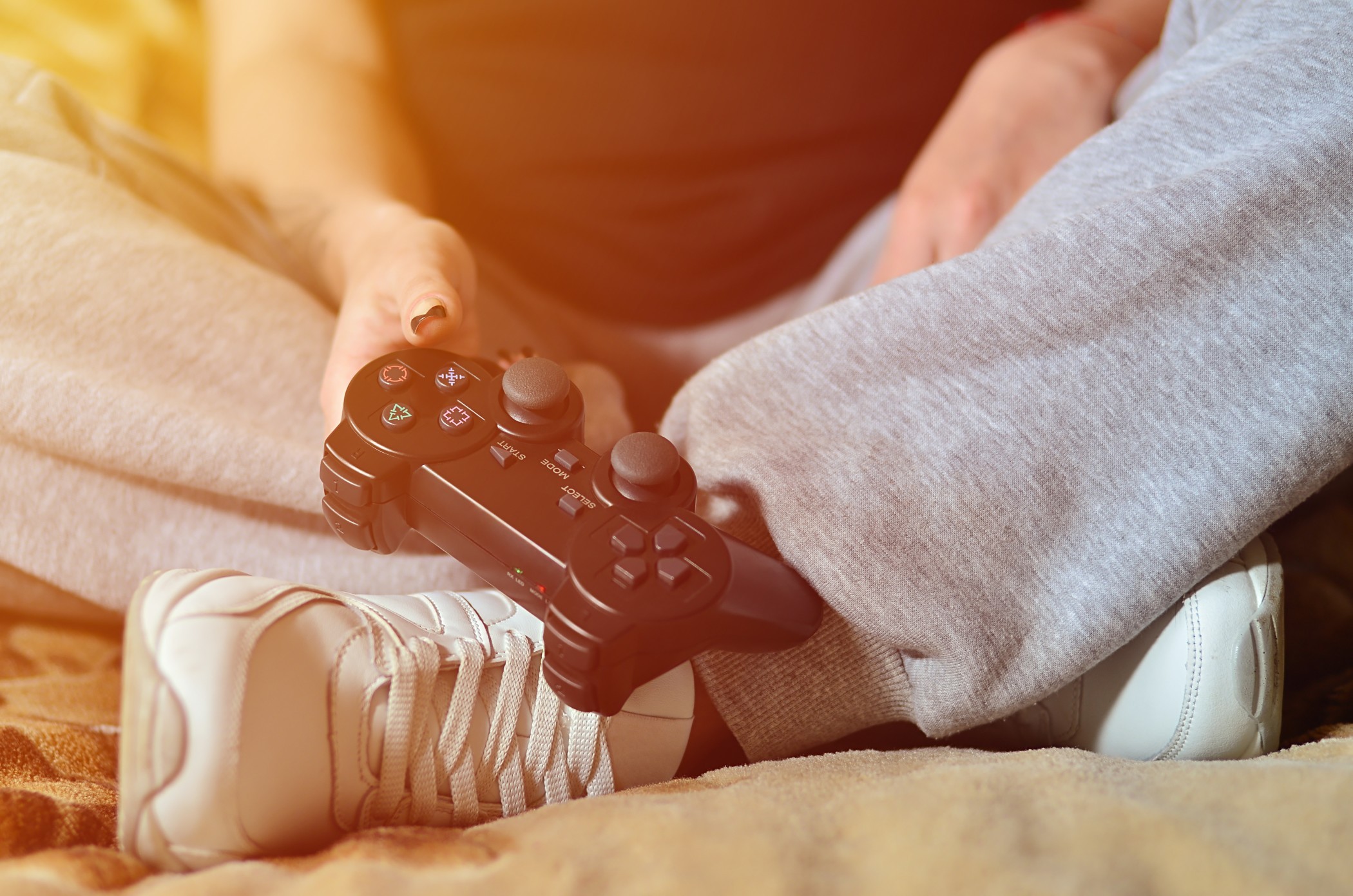Nominated girl joystick game video young technology entertainment home female fun people woman t20 eo Zk1 W